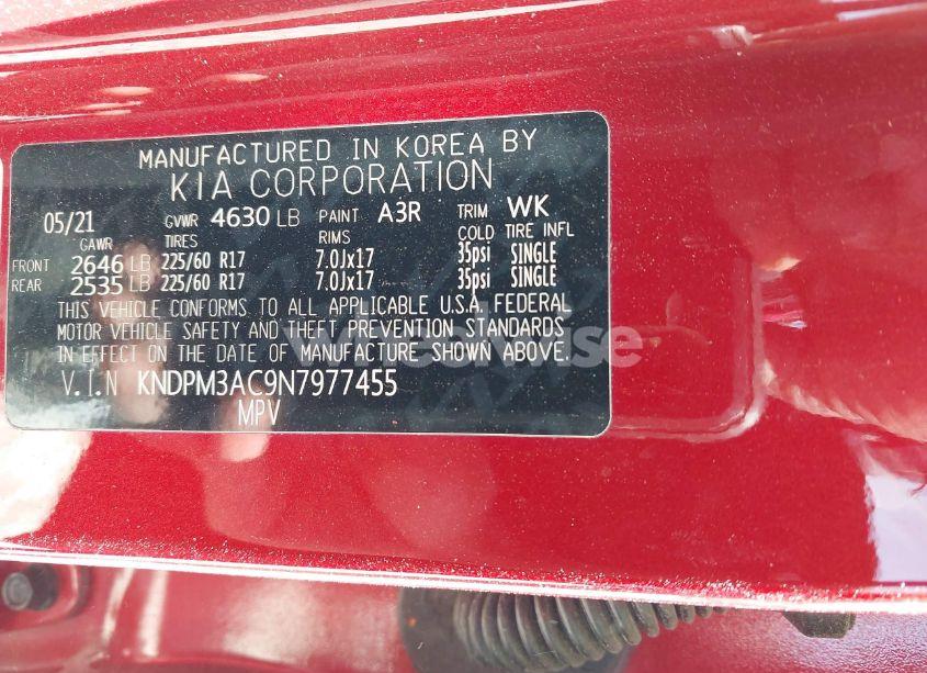 Photo 9 of 2022 Kia Sportage LX (VIN KNDPM3AC9N7977455)