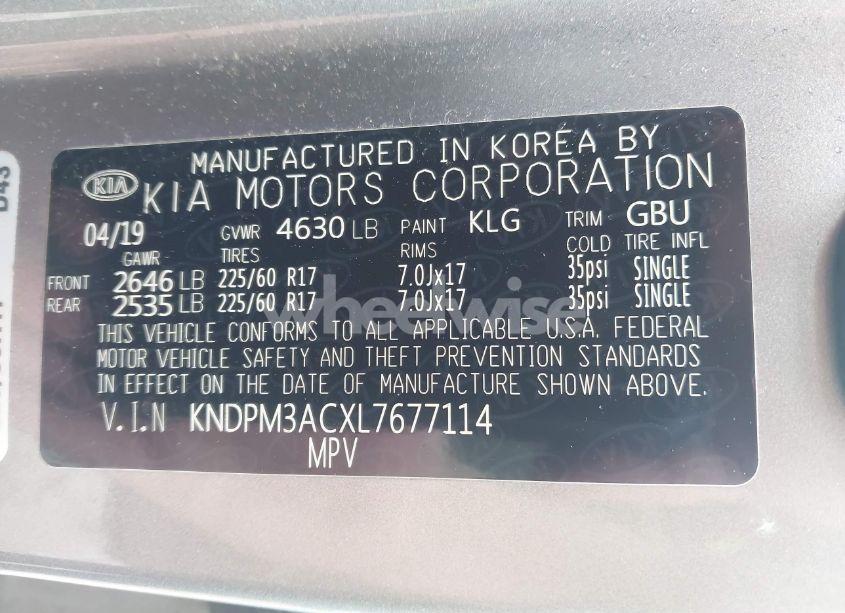 Photo 9 of 2020 Kia Sportage LX (VIN KNDPM3ACXL7677114)