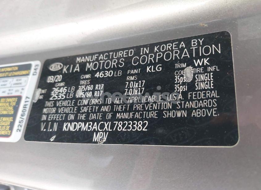 Photo 9 of 2020 Kia Sportage LX (VIN KNDPM3ACXL7823382)