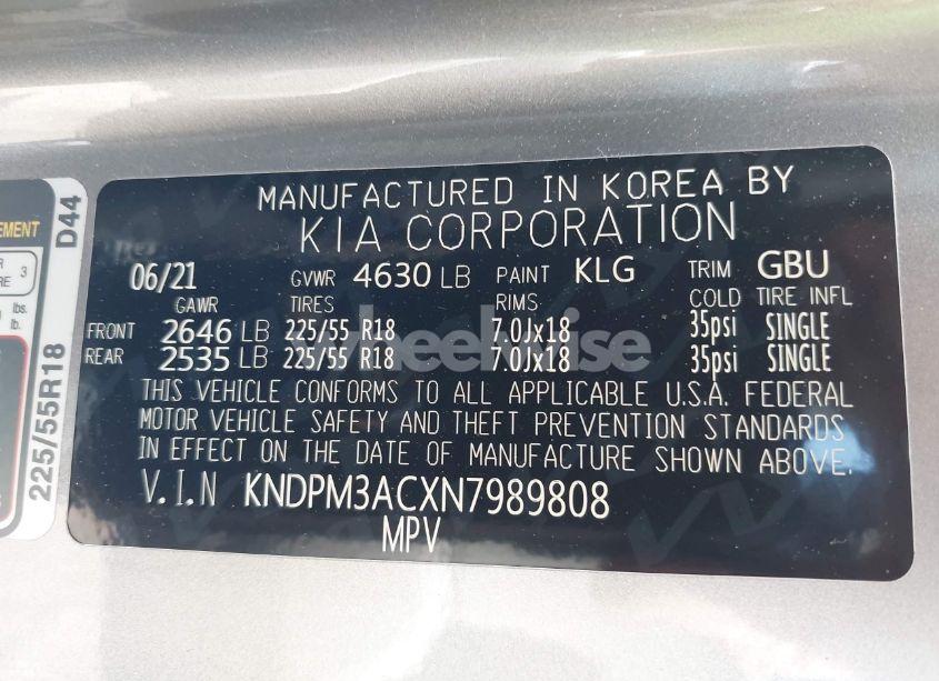 Photo 9 of 2022 Kia Sportage LX (VIN KNDPM3ACXN7989808)