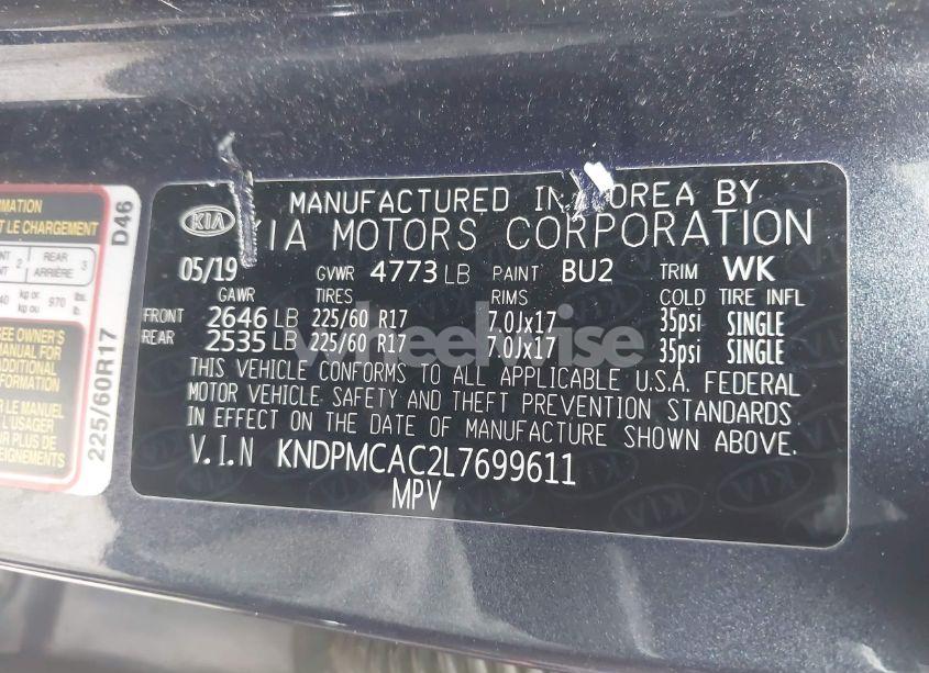 Photo 9 of 2020 Kia Sportage LX (VIN KNDPMCAC2L7699611)