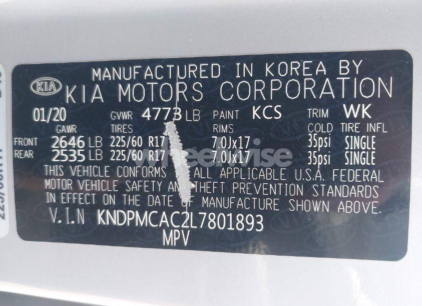 Photo 9 of 2020 Kia Sportage LX (VIN KNDPMCAC2L7801893)