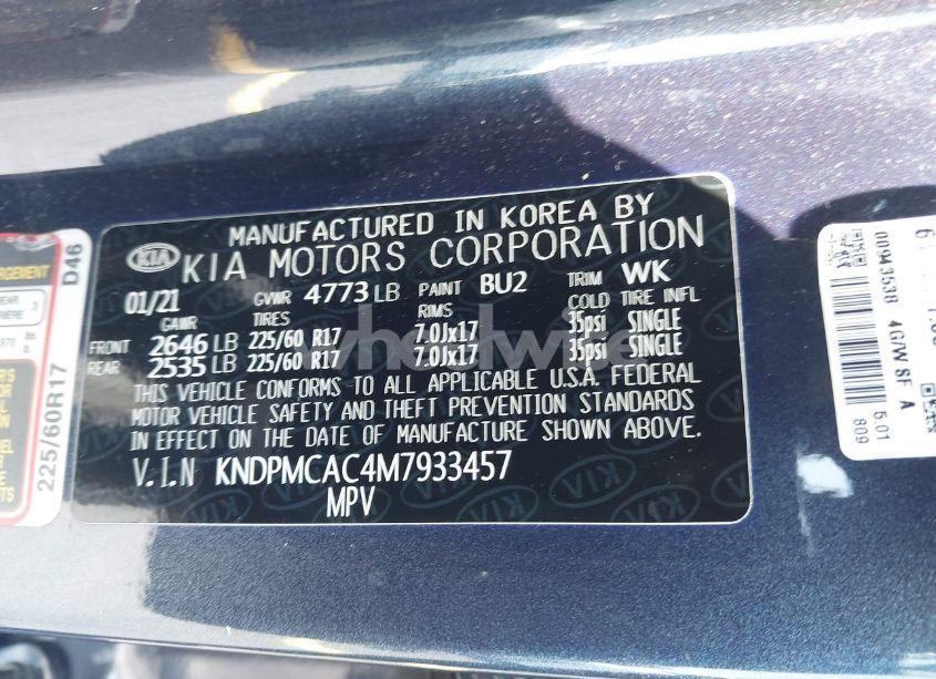Photo 9 of 2021 Kia Sportage LX (VIN KNDPMCAC4M7933457)
