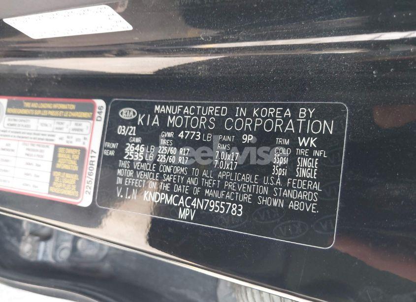 Photo 9 of 2022 Kia Sportage LX (VIN KNDPMCAC4N7955783)