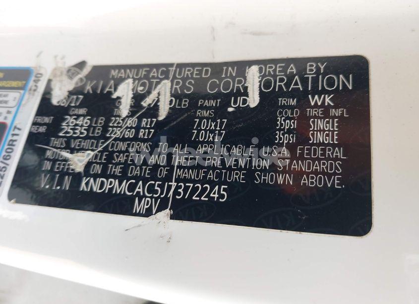 Photo 9 of 2018 Kia Sportage LX (VIN KNDPMCAC5J7372245)