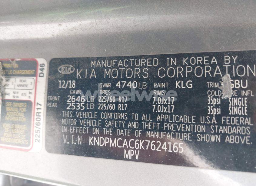 Photo 9 of 2019 Kia Sportage LX (VIN KNDPMCAC6K7624165)