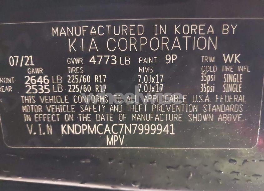 Photo 9 of 2022 Kia Sportage LX (VIN KNDPMCAC7N7999941)