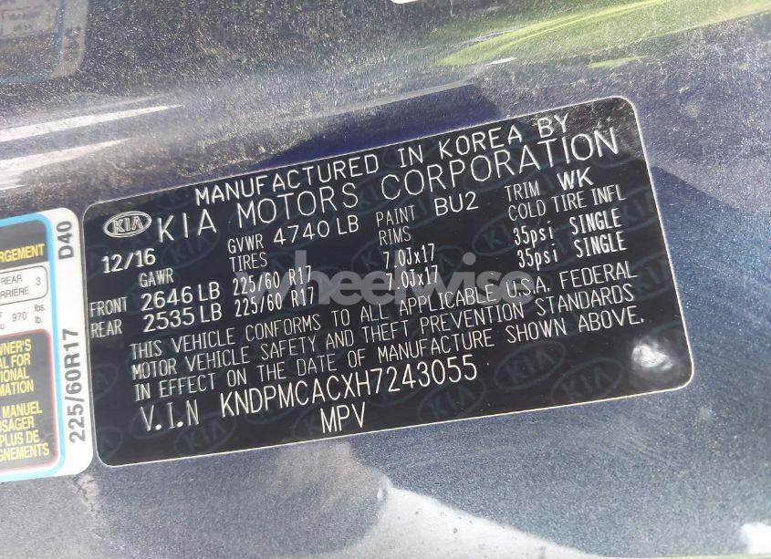 Photo 9 of 2017 Kia Sportage LX (VIN KNDPMCACXH7243055)