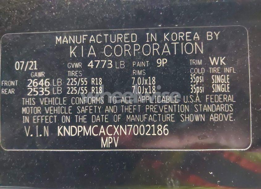 Photo 9 of 2022 Kia Sportage LX (VIN KNDPMCACXN7002186)