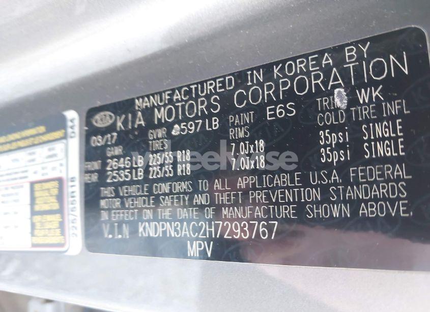 Photo 9 of 2017 Kia Sportage EX (VIN KNDPN3AC2H7293767)