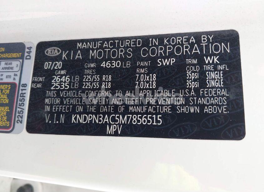 Photo 9 of 2021 Kia Sportage EX (VIN KNDPN3AC5M7856515)