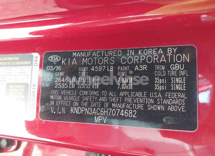 Photo 9 of 2017 Kia Sportage EX (VIN KNDPN3AC6H7074682)