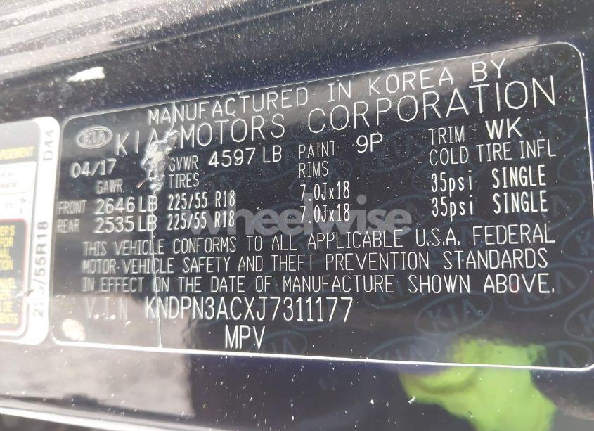 Photo 9 of 2018 Kia Sportage EX (VIN KNDPN3ACXJ7311177)