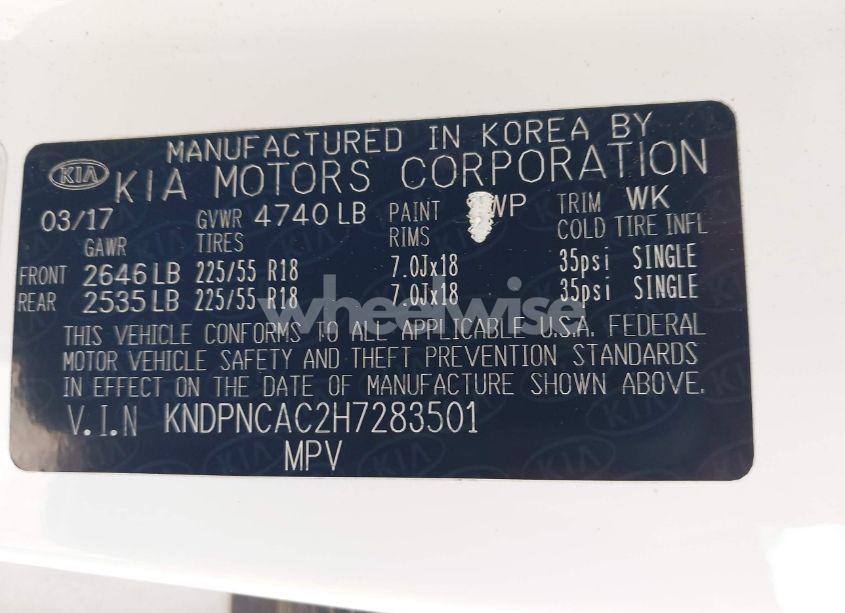 Photo 9 of 2017 Kia Sportage EX (VIN KNDPNCAC2H7283501)