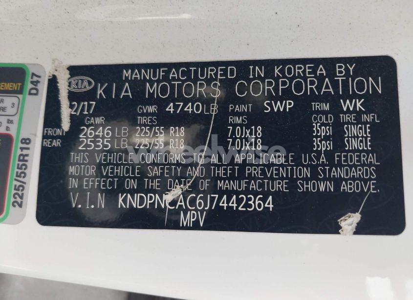 Photo 9 of 2018 Kia Sportage EX (VIN KNDPNCAC6J7442364)