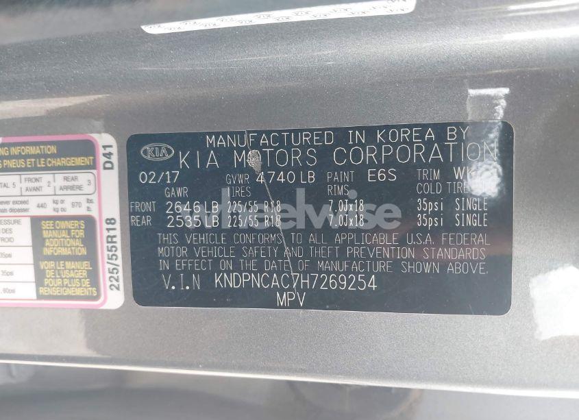 Photo 9 of 2017 Kia Sportage EX (VIN KNDPNCAC7H7269254)