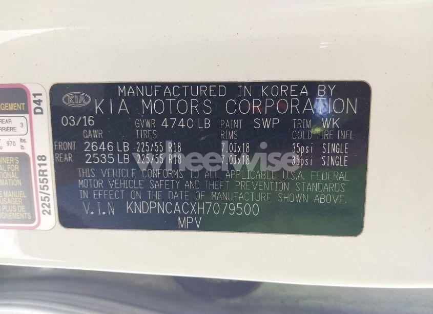 Photo 9 of 2017 Kia Sportage EX (VIN KNDPNCACXH7079500)