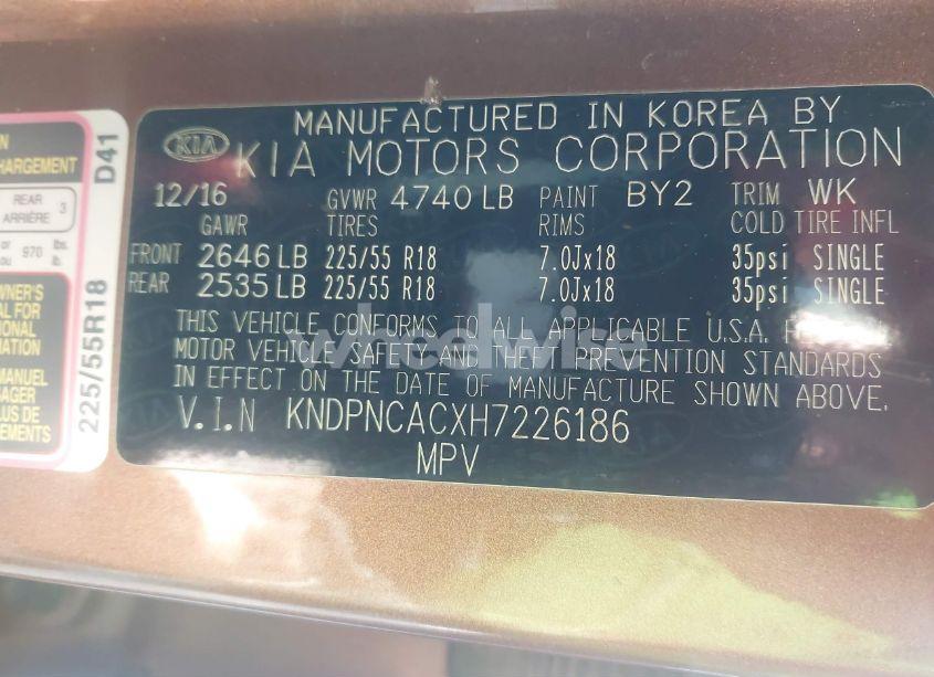 Photo 9 of 2017 Kia Sportage EX (VIN KNDPNCACXH7226186)