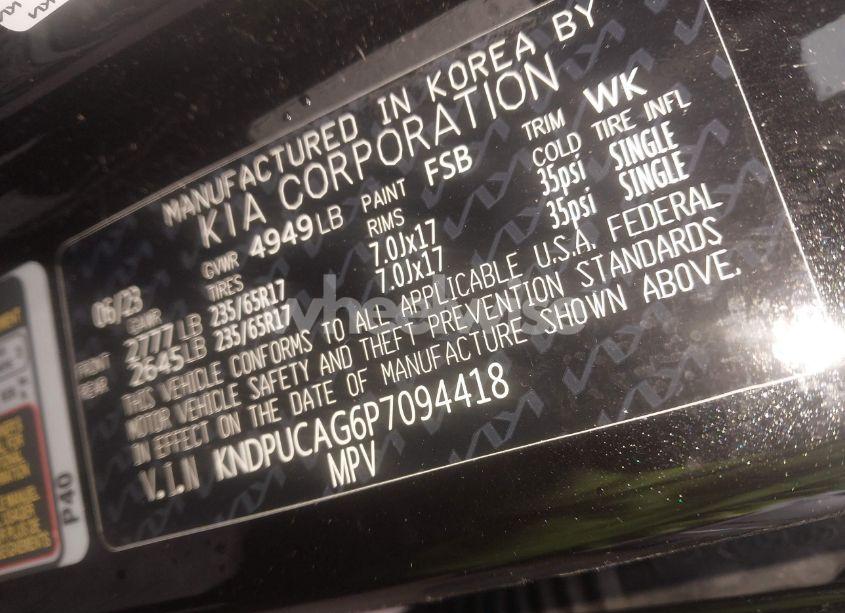 Photo 9 of 2023 Kia Sportage HYBRID LX (VIN KNDPUCAG6P7094418)