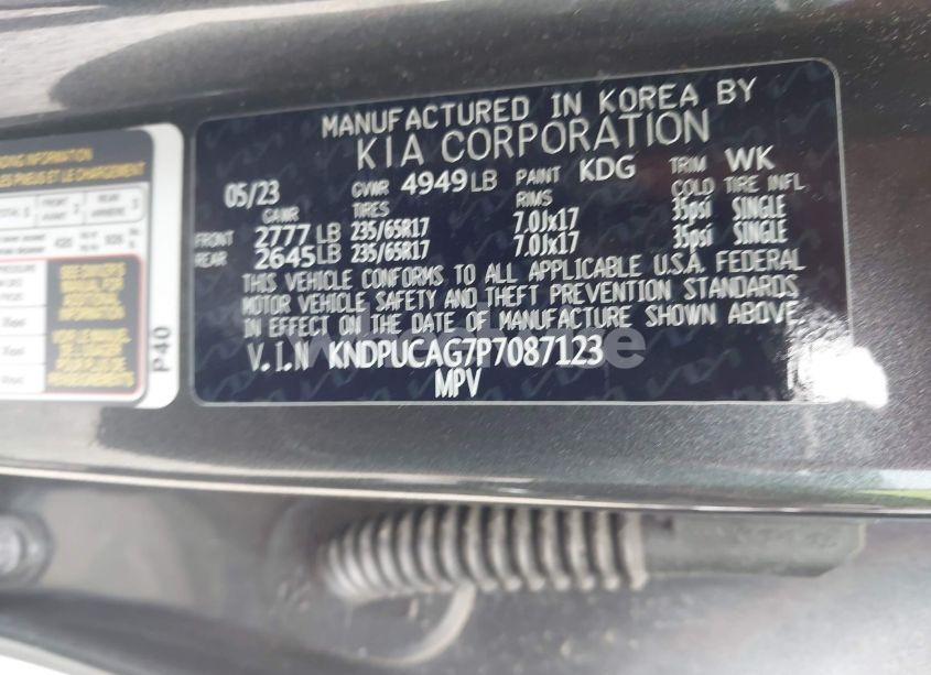 Photo 9 of 2023 Kia Sportage HYBRID LX (VIN KNDPUCAG7P7087123)