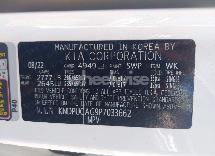 Photo 9 of 2023 Kia Sportage HYBRID LX (VIN KNDPUCAG9P7033662)