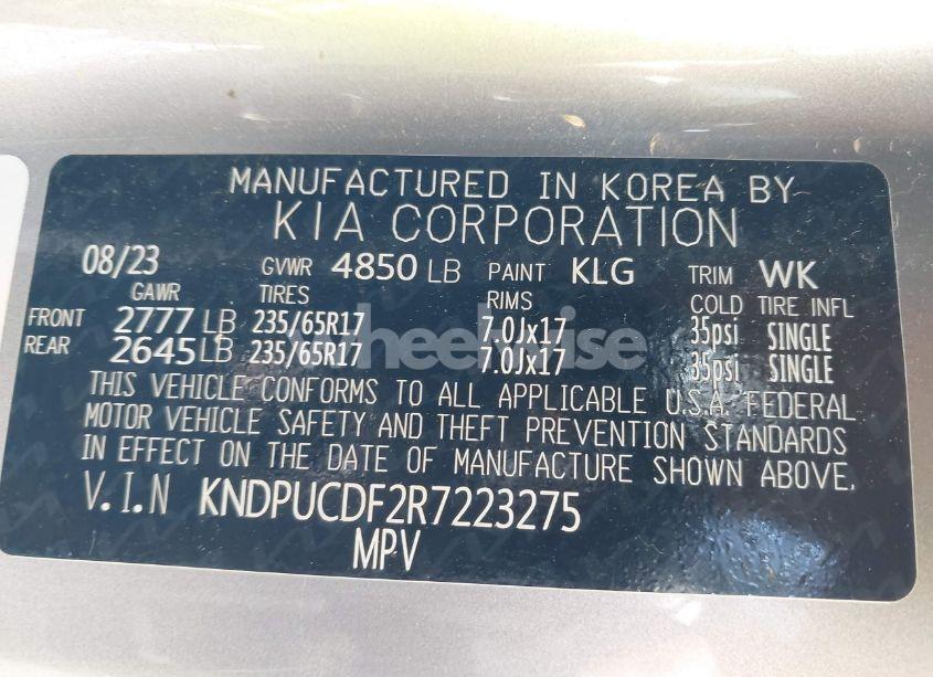 Photo 9 of 2024 Kia Sportage LX (VIN KNDPUCDF2R7223275)