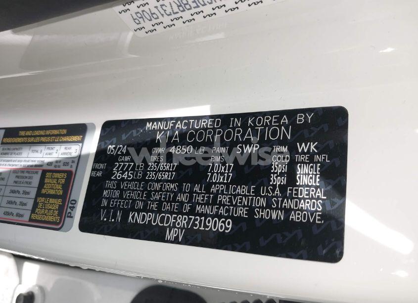 Photo 9 of 2024 Kia Sportage LX (VIN KNDPUCDF8R7319069)