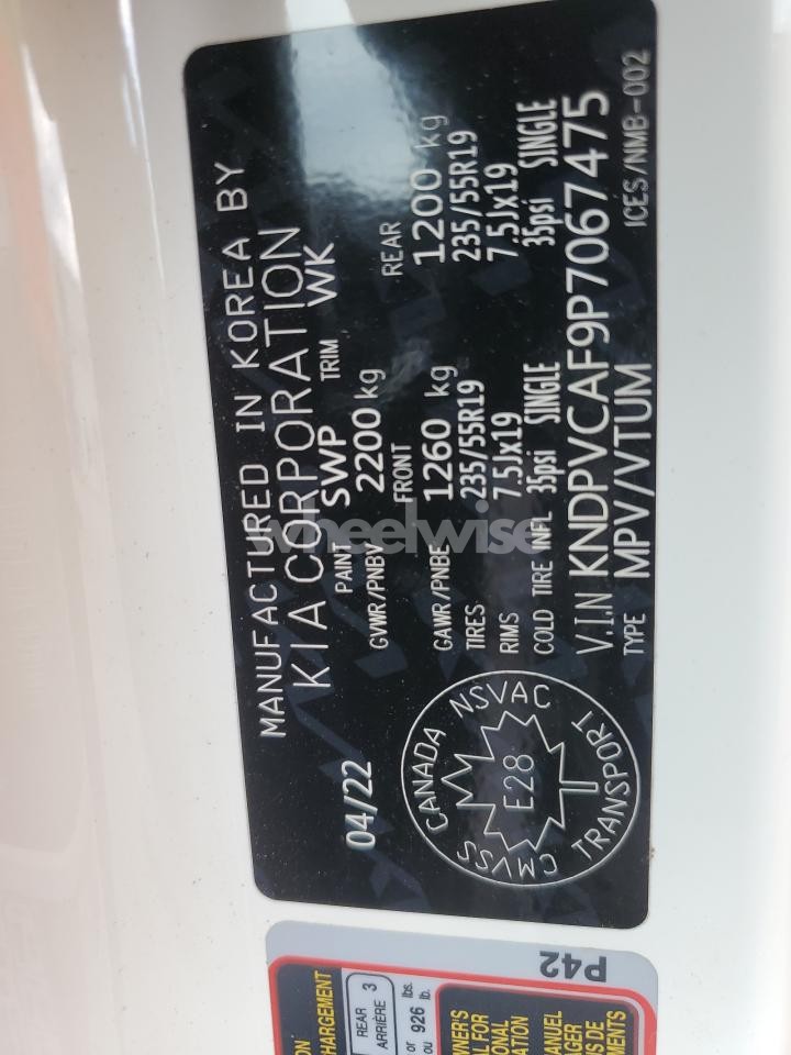 Photo 12 of 2023 KIA SPORTAGE EX (VIN KNDPVCAF9P7067475)