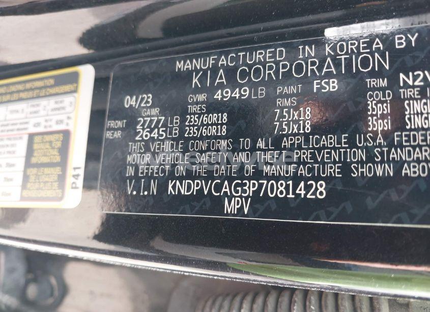 Photo 9 of 2023 Kia Sportage HYBRID EX (VIN KNDPVCAG3P7081428)