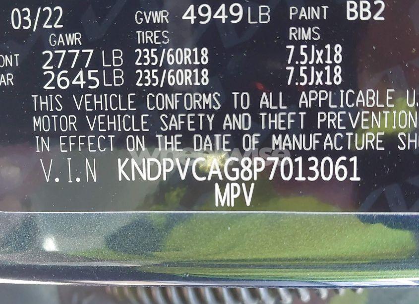 Photo 9 of 2023 Kia Sportage HYBRID EX (VIN KNDPVCAG8P7013061)