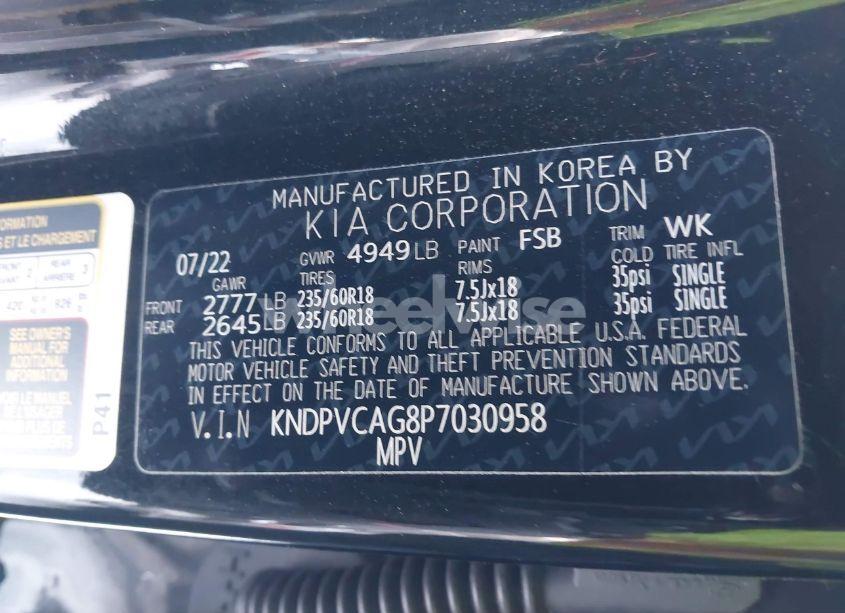 Photo 9 of 2023 Kia Sportage HYBRID EX (VIN KNDPVCAG8P7030958)