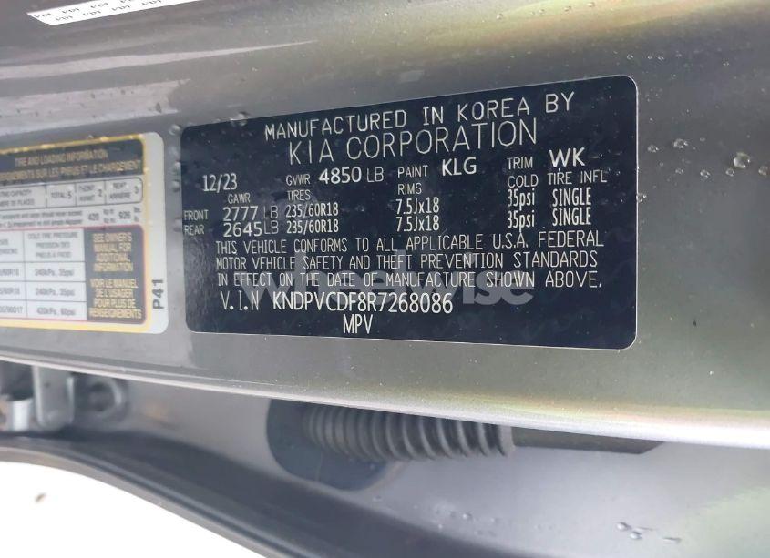 Photo 9 of 2024 Kia Sportage EX (VIN KNDPVCDF8R7268086)