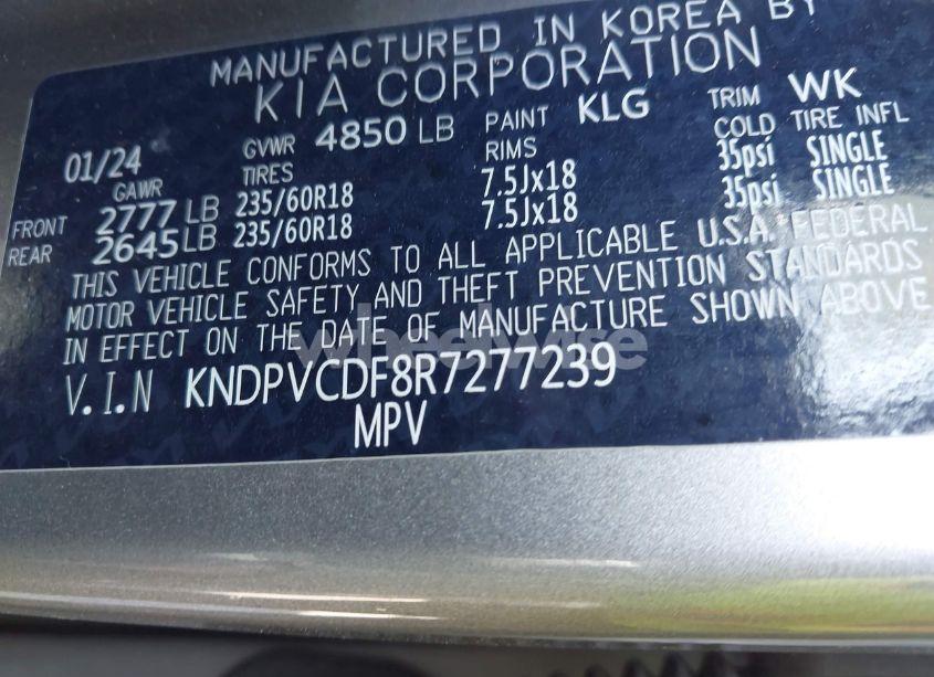 Photo 9 of 2024 Kia Sportage EX (VIN KNDPVCDF8R7277239)