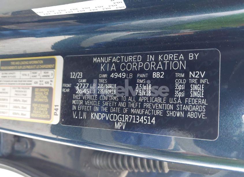 Photo 9 of 2024 Kia Sportage HYBRID EX (VIN KNDPVCDG1R7134514)