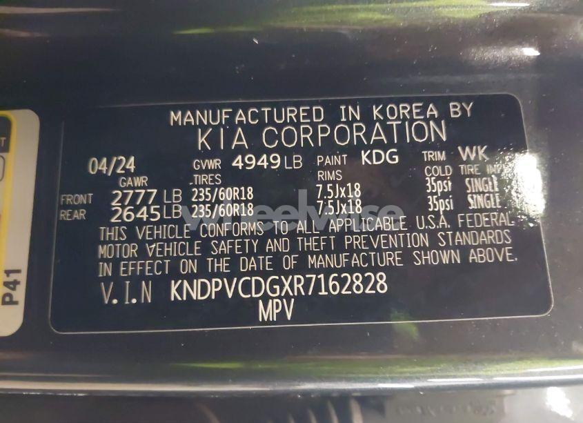 Photo 9 of 2024 Kia Sportage HYBRID EX (VIN KNDPVCDGXR7162828)