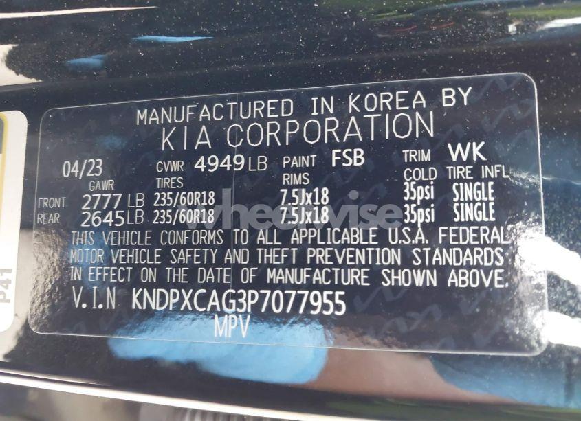 Photo 9 of 2023 Kia Sportage HYBRID SX-PRESTIGE (VIN KNDPXCAG3P7077955)