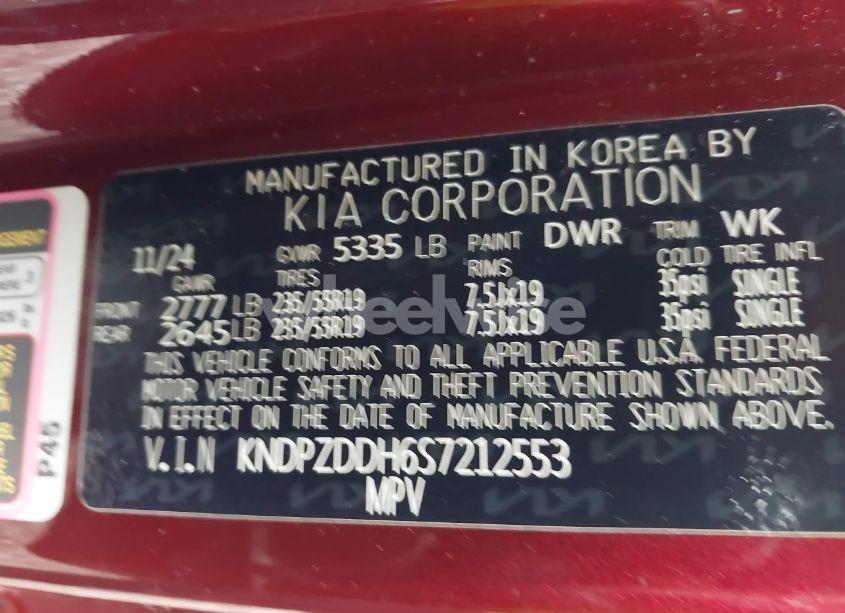 Photo 9 of 2025 Kia Sportage PLUG-IN HYBRID X-LINE PRESTIGE (VIN KNDPZDDH6S7212553)