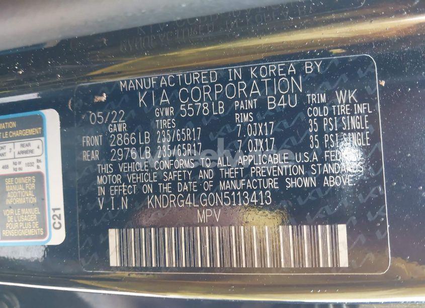 Photo 9 of 2022 Kia Sorento HYBRID S (VIN KNDRG4LG0N5113413)