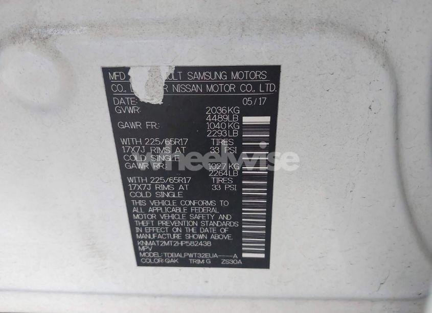 Photo 9 of 2017 Nissan Rogue S (VIN KNMAT2MT2HP582438)