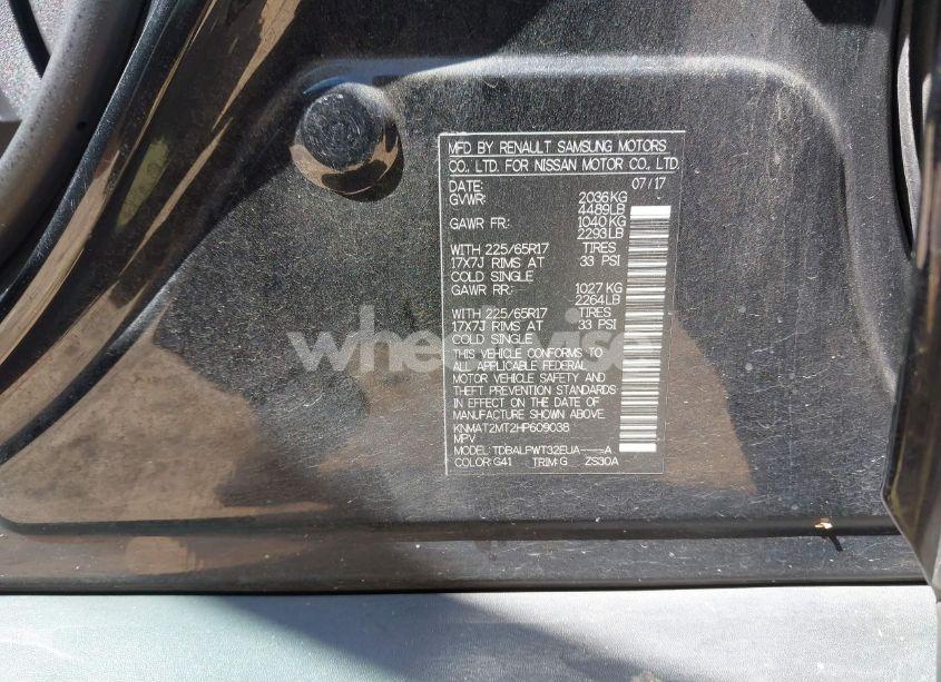 Photo 9 of 2017 Nissan Rogue S (VIN KNMAT2MT2HP609038)