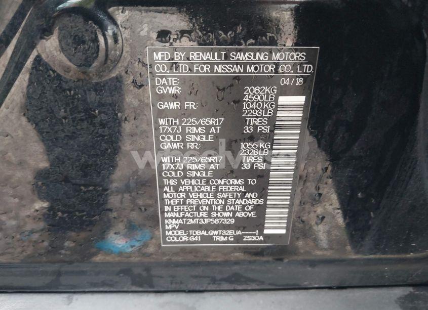 Photo 9 of 2018 Nissan Rogue SV (VIN KNMAT2MT3JP587329)