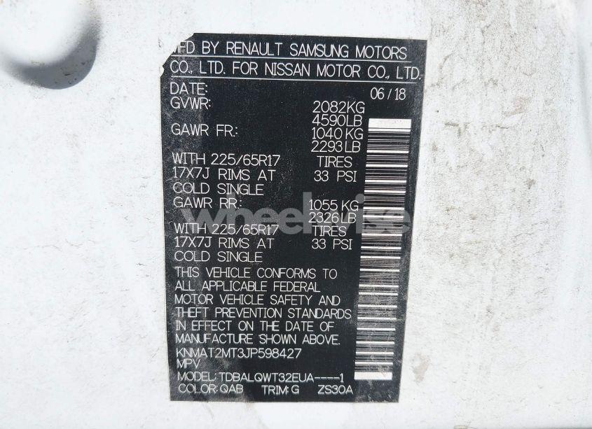 Photo 9 of 2018 Nissan Rogue SV (VIN KNMAT2MT3JP598427)