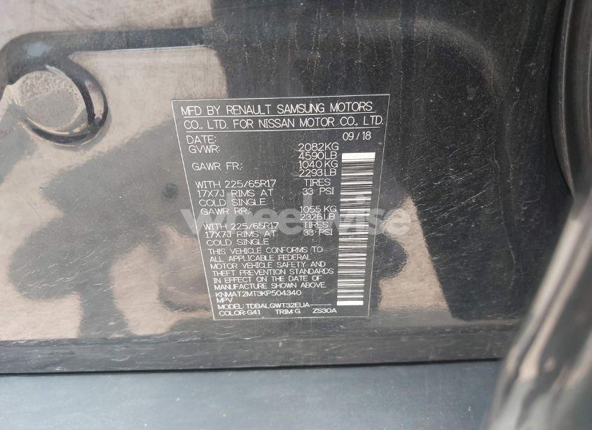 Photo 9 of 2019 Nissan Rogue SV (VIN KNMAT2MT3KP504340)