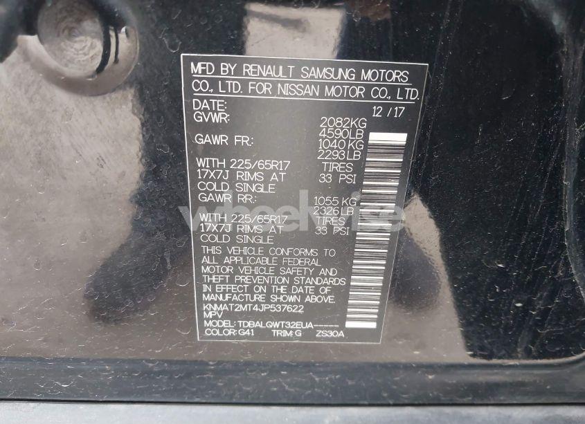 Photo 9 of 2018 Nissan Rogue SV (VIN KNMAT2MT4JP537622)