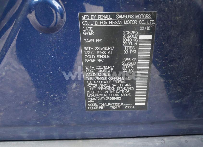 Photo 9 of 2018 Nissan Rogue S (VIN KNMAT2MT4JP568482)