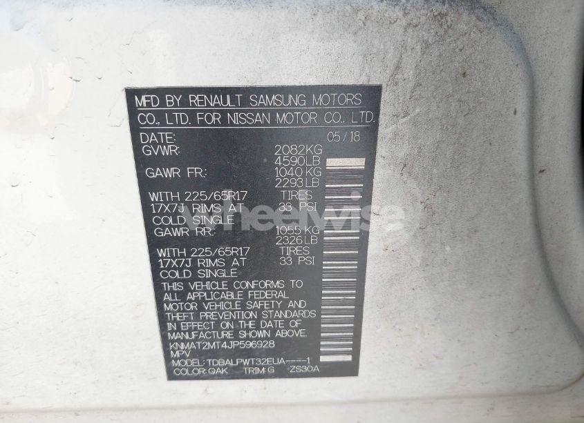 Photo 9 of 2018 Nissan Rogue S (VIN KNMAT2MT4JP596928)