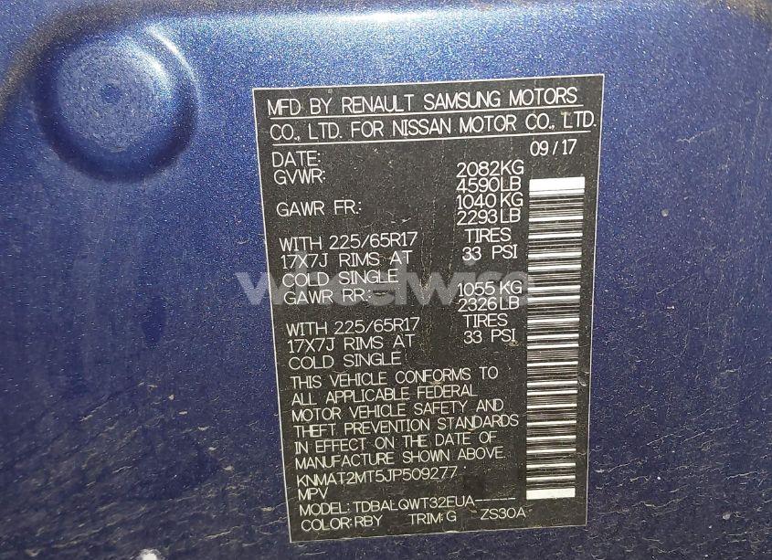 Photo 9 of 2018 Nissan Rogue SV (VIN KNMAT2MT5JP509277)