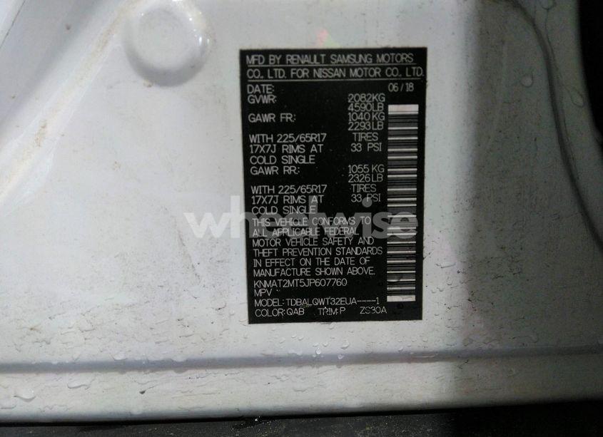 Photo 9 of 2018 Nissan Rogue SV (VIN KNMAT2MT5JP607760)