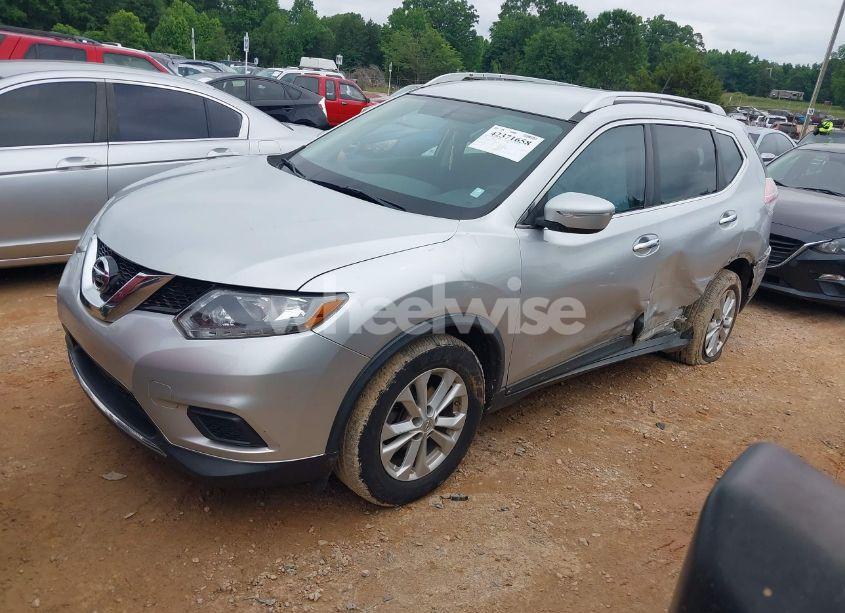 Photo 2 of 2015 Nissan Rogue SV (VIN KNMAT2MT6FP529559)