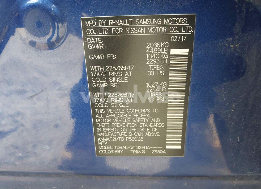 Photo 9 of 2017 Nissan Rogue S (VIN KNMAT2MT6HP560118)